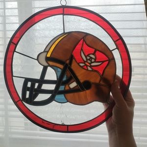Tampa Bay Buccaneers Stained Glass Suncatcher